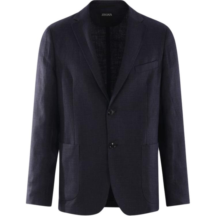 

Ermenegildo Zegna Зеджа однобортный блейзер, Marine Blue
