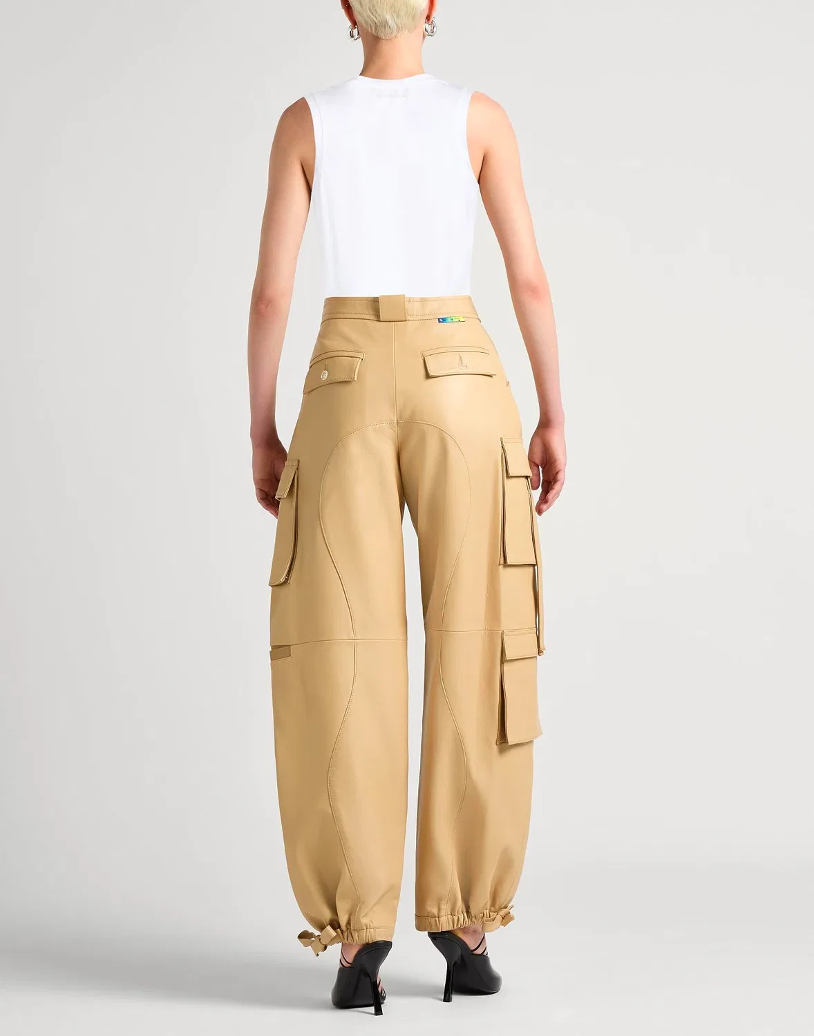 Топ из органического хлопка ACNE STUDIOS белый — фото 3