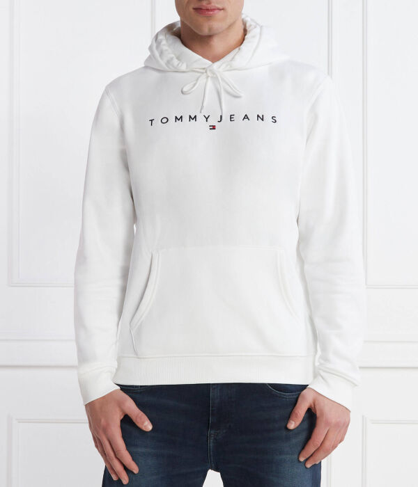 

Толстовка мужская Tommy Jeans классическая с логотипом бренда, белый