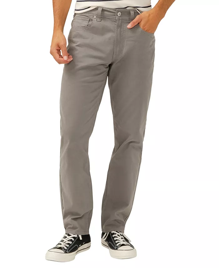 

Мужские брюки Eddie Classic Athletic Fit с зауженной штаниной Essential Twill Silver Jeans Co., серый