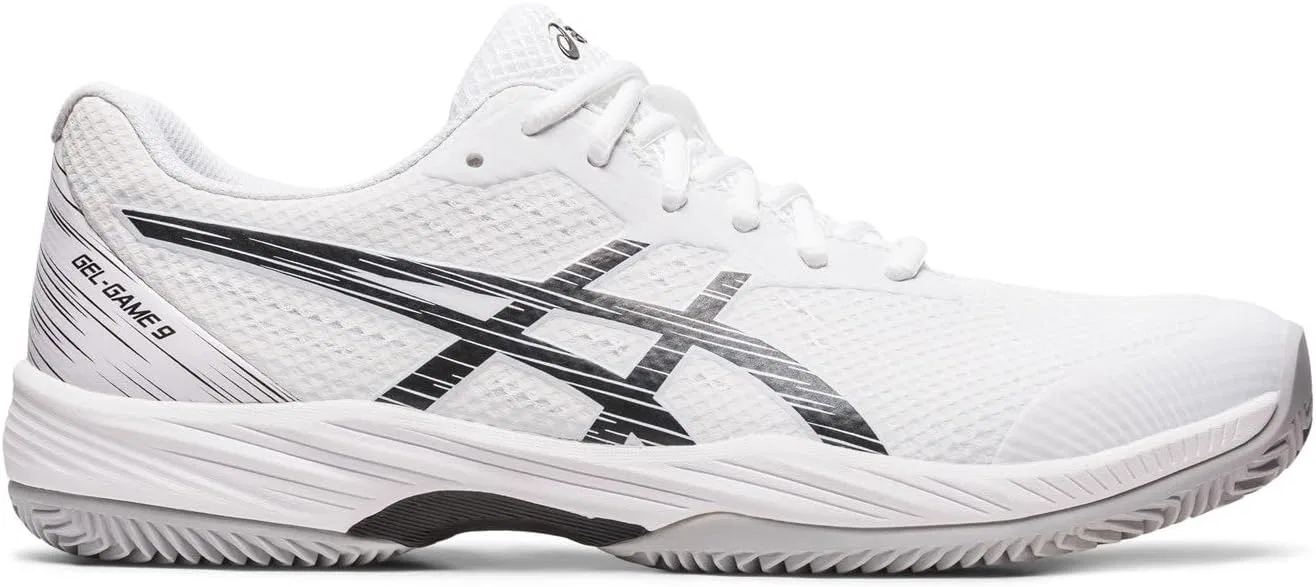 Мужские теннисные кроссовки ASICS Gel-Game 9, White Black — фото 2