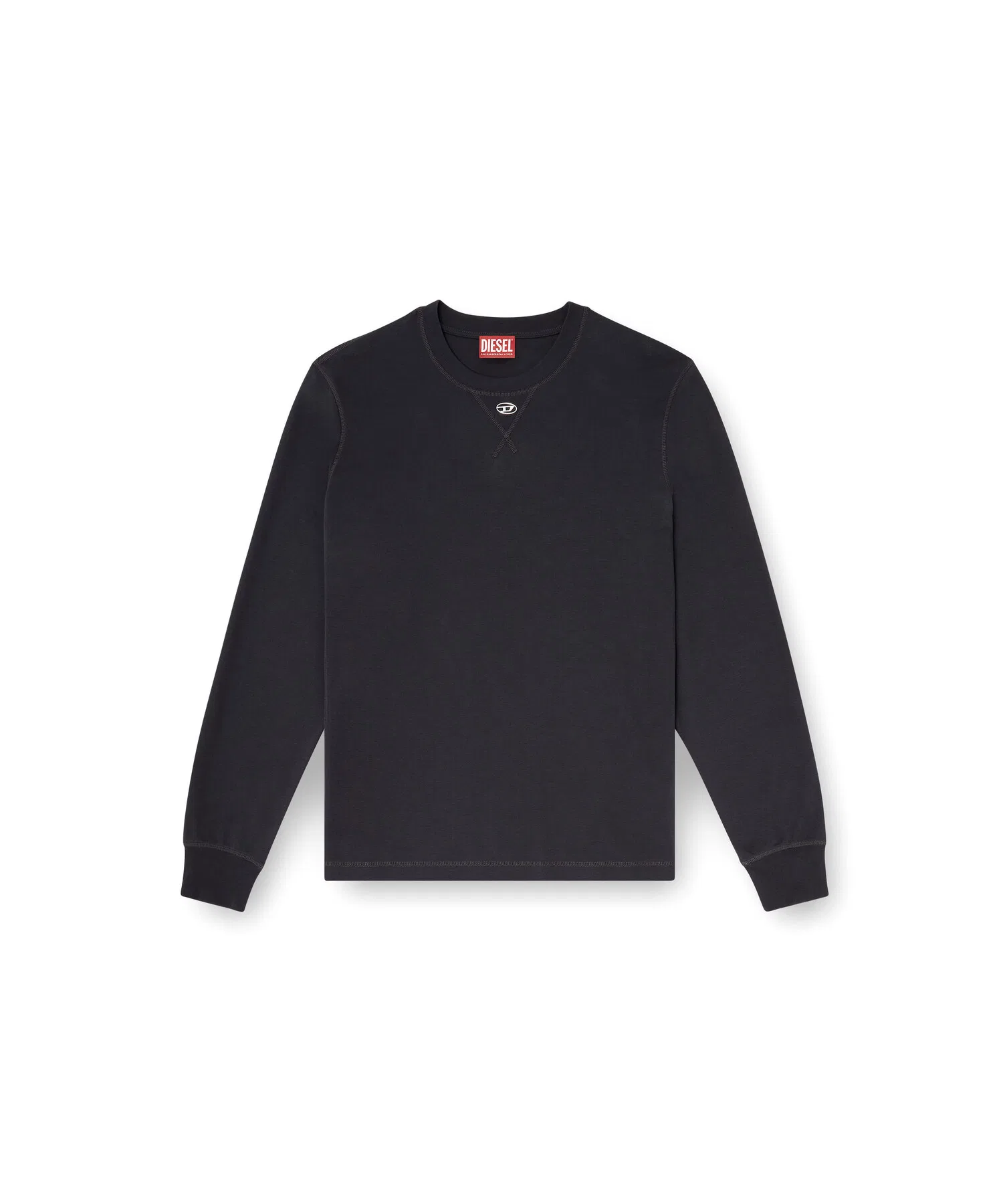 Мужская футболка DIESEL T-MADJUST-LS-TR с V-образным вырезом — фото 4
