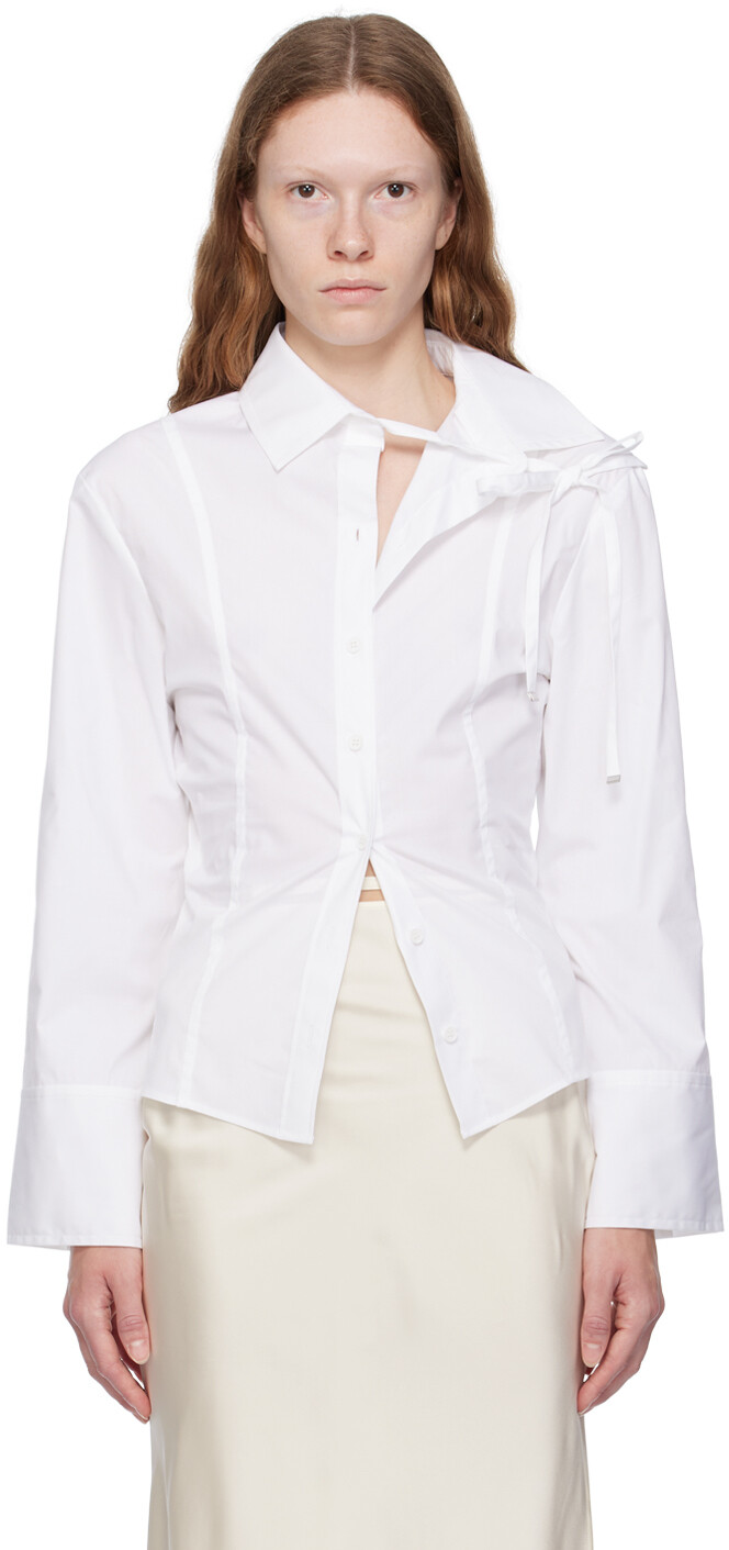 

Белая рубашка Le Chouchou La Chemise Ruban Jacquemus