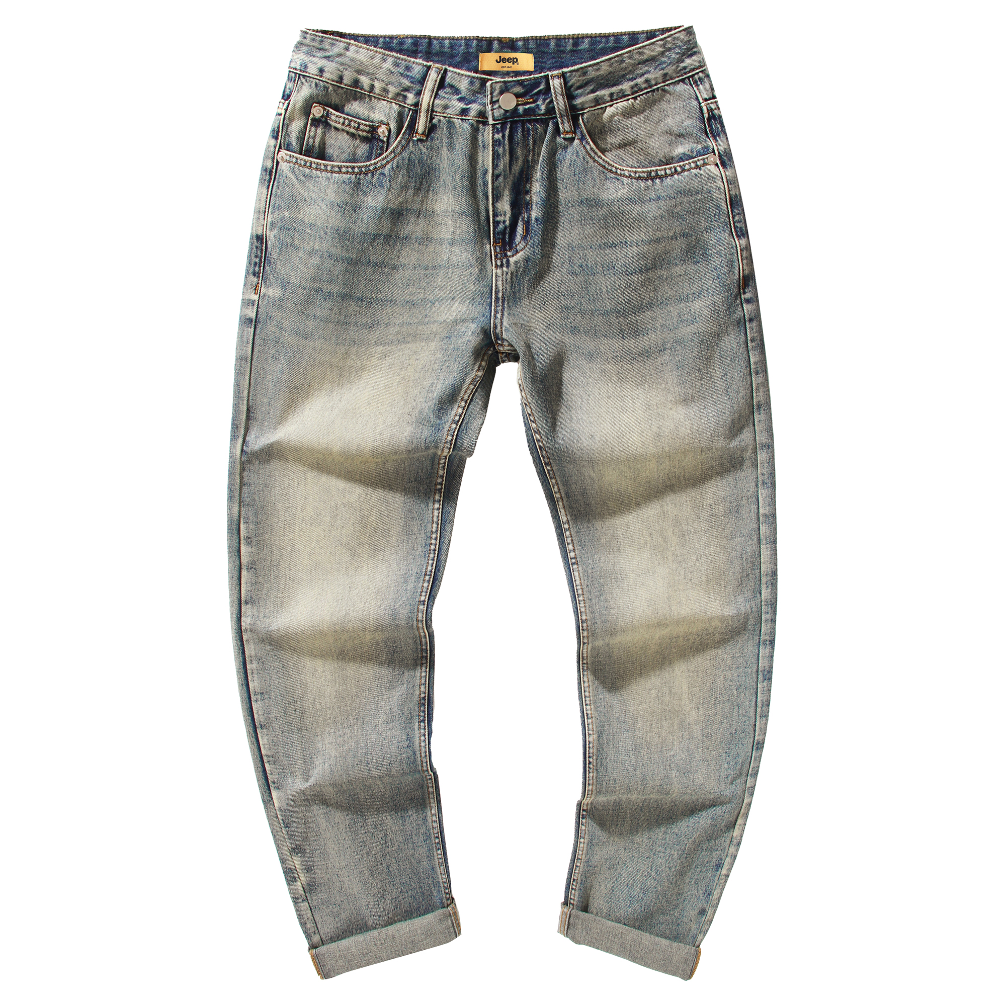 

Jeep Джинсы Unisex Navy Blue Moderate Straight Fit