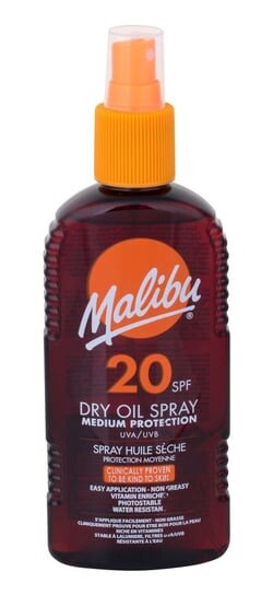 Масло для загара, SPF 20, 200 мл Malibu, Dry Oil Spray Medium Protection — фото 2