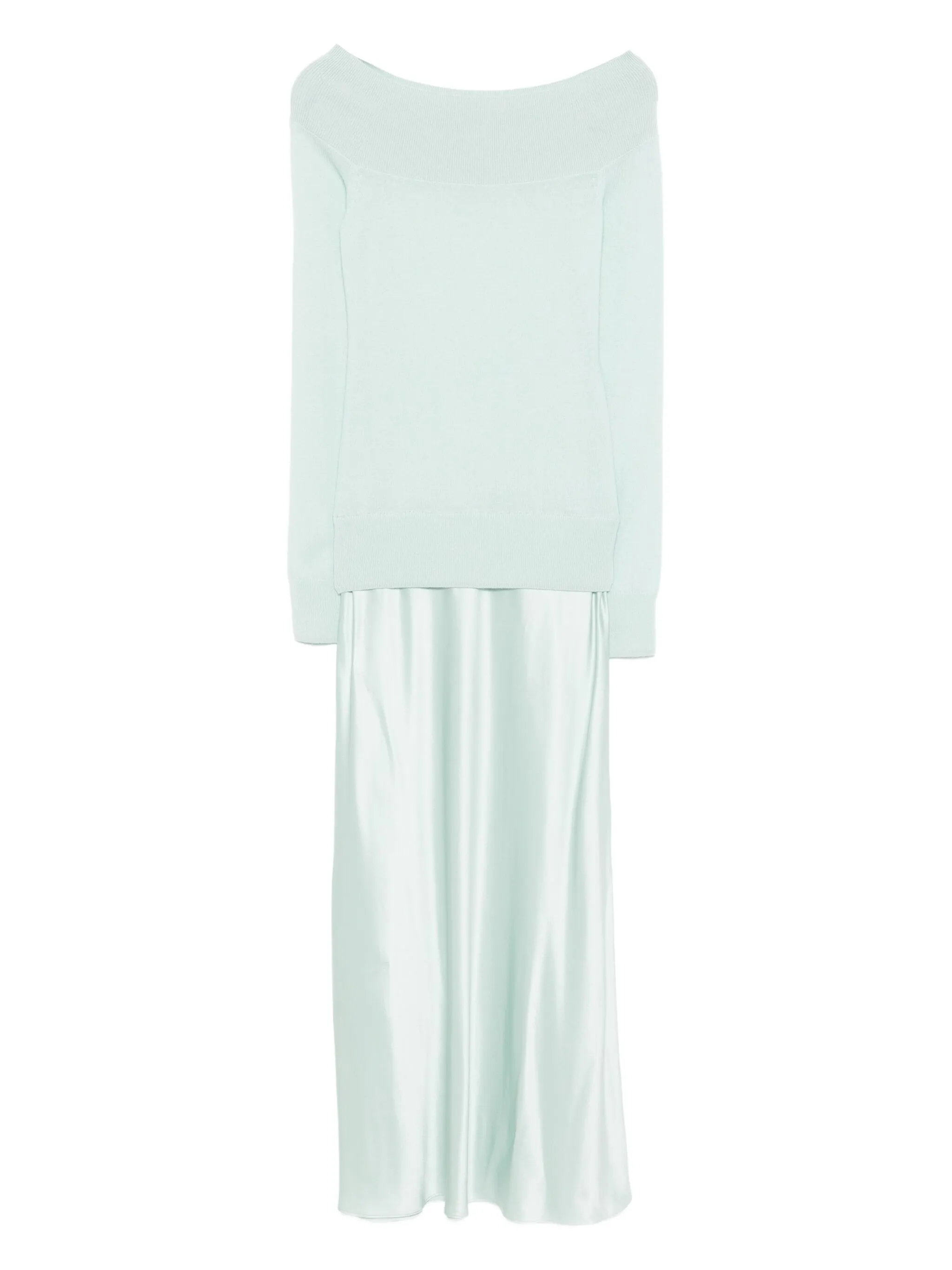 

Платье с открытыми плечами Christopher Esber, зеленый