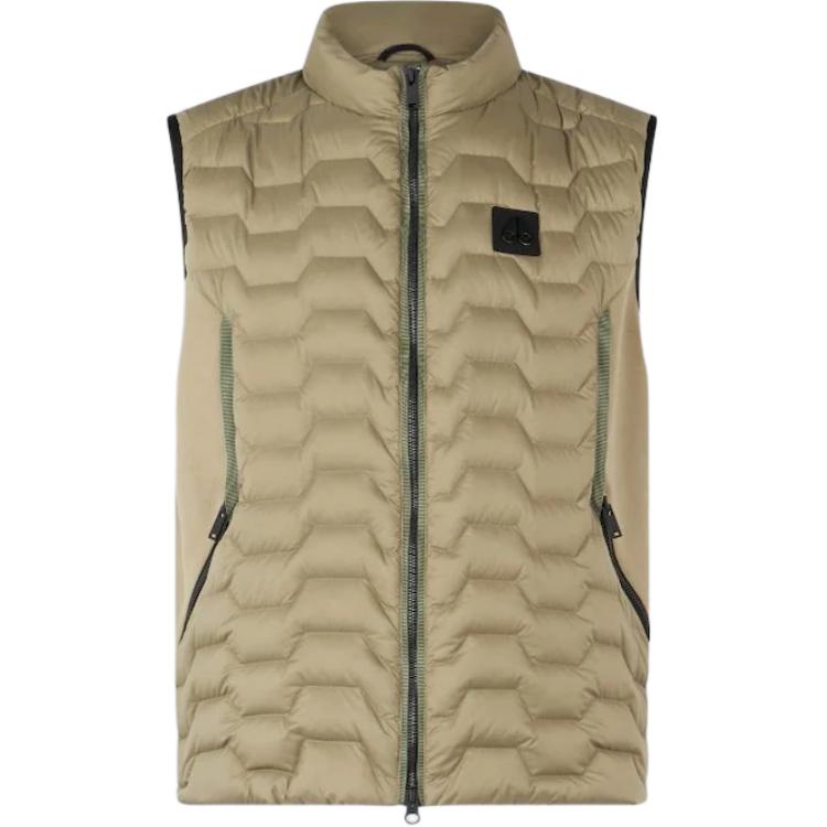 

Moose Knuckles Гранитная логотипная табличка жилет, Khaki