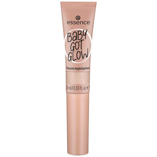 

Жидкий хайлайтер для лица 10 sassy в оттенке шелк, 10 мл Essence Baby got glow, цвет sassy in silk