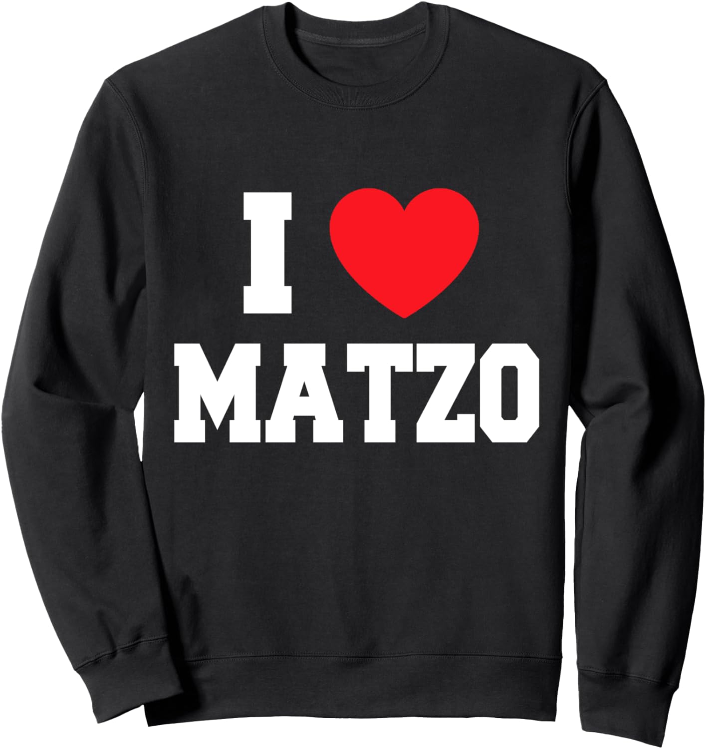 

Толстовка с надписью «Я люблю мацу» My Heart, черный