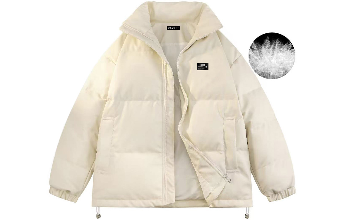 

Пуховик Unisex с воротником стойкой утепленный ZIAREL, оранжевый[removable logo]