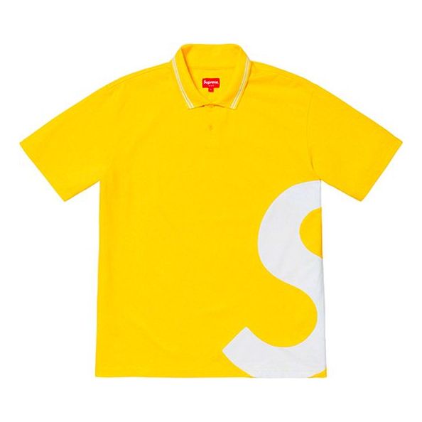 

Футболка Supreme SS19 S Logo Polo Side S Logo Polo Shirt Unisex Yellow, желтый