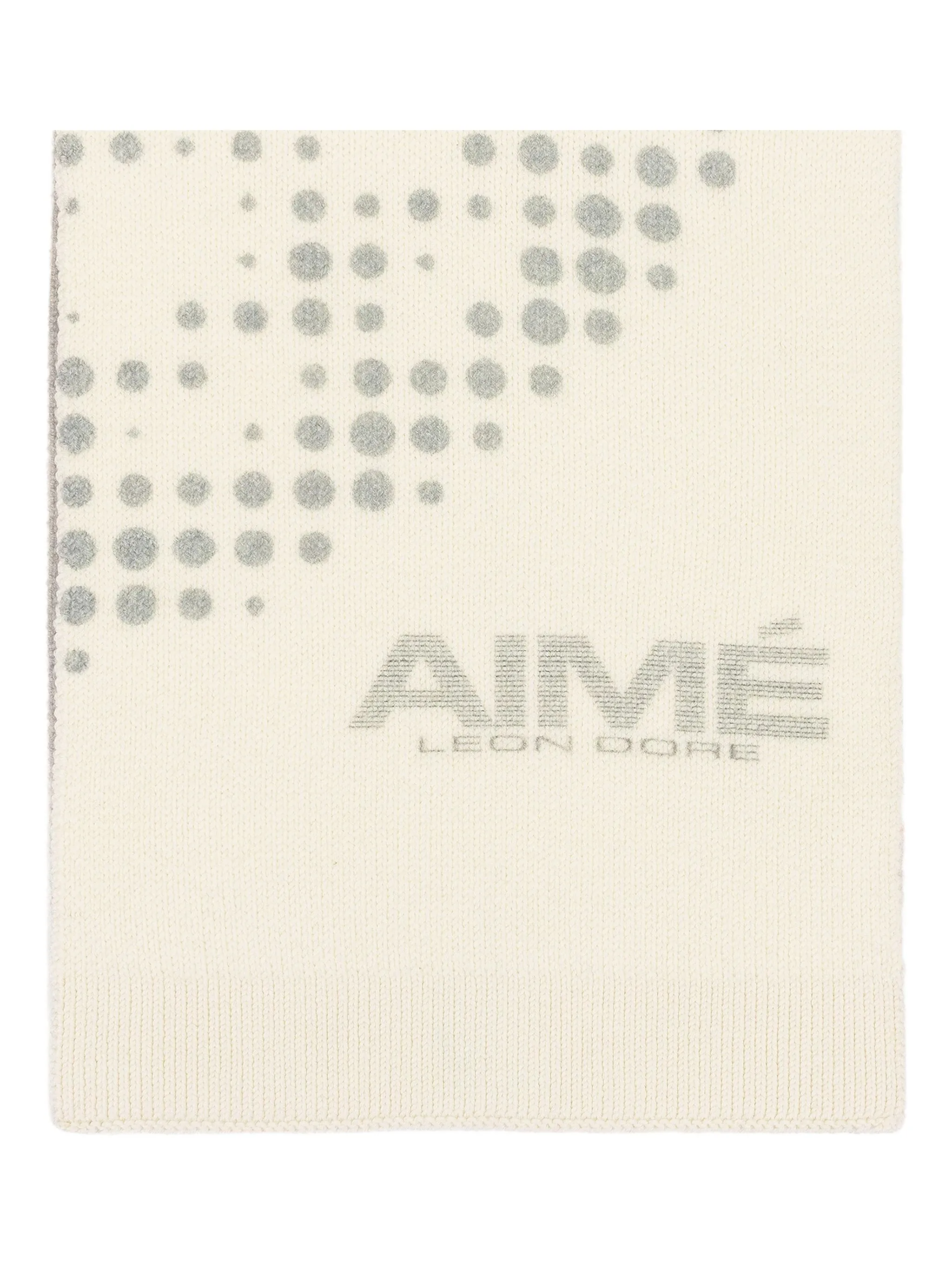 

Шерстяной шарф NEW BALANCE с принтом Aimé Leon Dore, кремовый