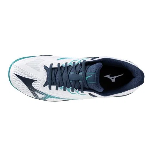Теннисные кроссовки «Wave Exceed 6 Wide AC» от Mizuno, White X Navy — фото 4