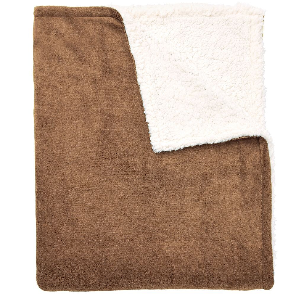 

Одеяло из микрофлиса Brylanehome Bh Studio Sherpa BrylaneHome, цвет Mocha