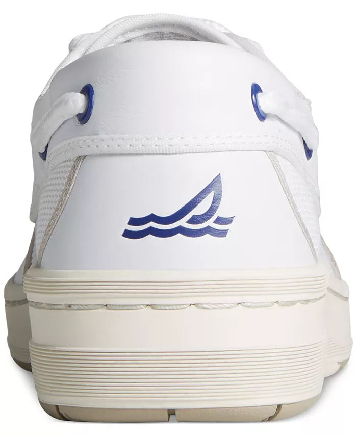 Мужские кожаные лодочные туфли US12 Boat Sperry, белый — фото 4