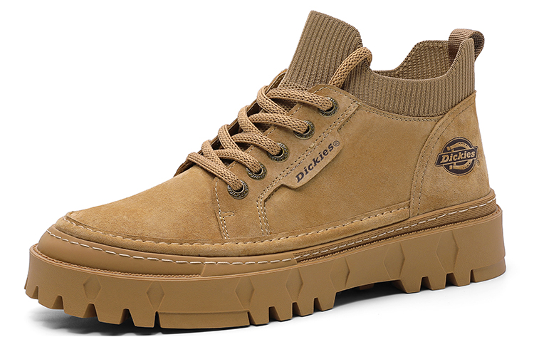 Мужские ботинки Dickies Martin кожаные с флисовой подкладкой, светло-коричневый — фото 3