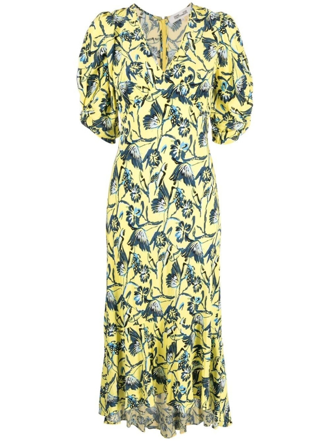 

Diane Von Furstenberg butterfly-print midi dress, желтый