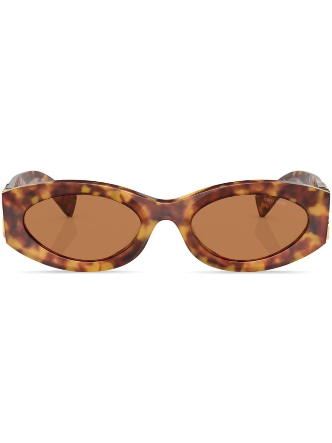 

Miu Miu Eyewear солнцезащитные очки в оправе 'кошачий глаз', зеленый