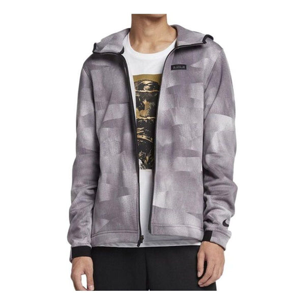 

Куртка Nike Therma LeBron camouflage hooded jacket 'Light Grey', серый