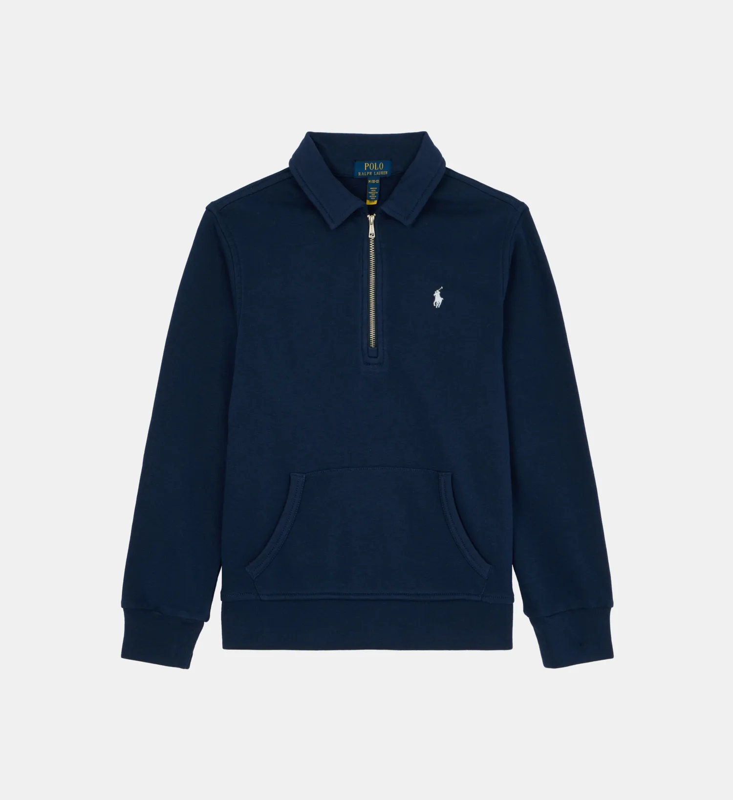 Однотонный утепленный свитшот POLO RALPH LAUREN, синий