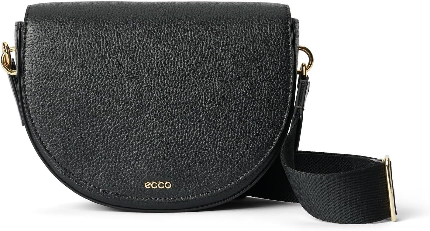 

Сумка кросс-боди ECCO Saddle Bag, цвет Black Pebbled Leather