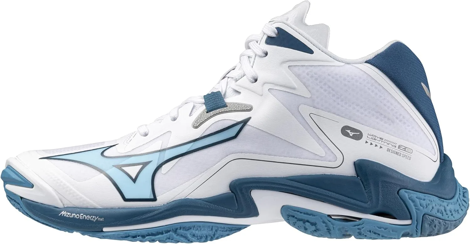 Унисекс кроссовки Mizuno Wave Lightning Z Mid, белый/синий — фото 2