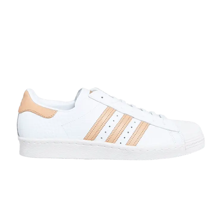 

Кроссовки adidas Superstar 80s 'White Gold Metallic', белый