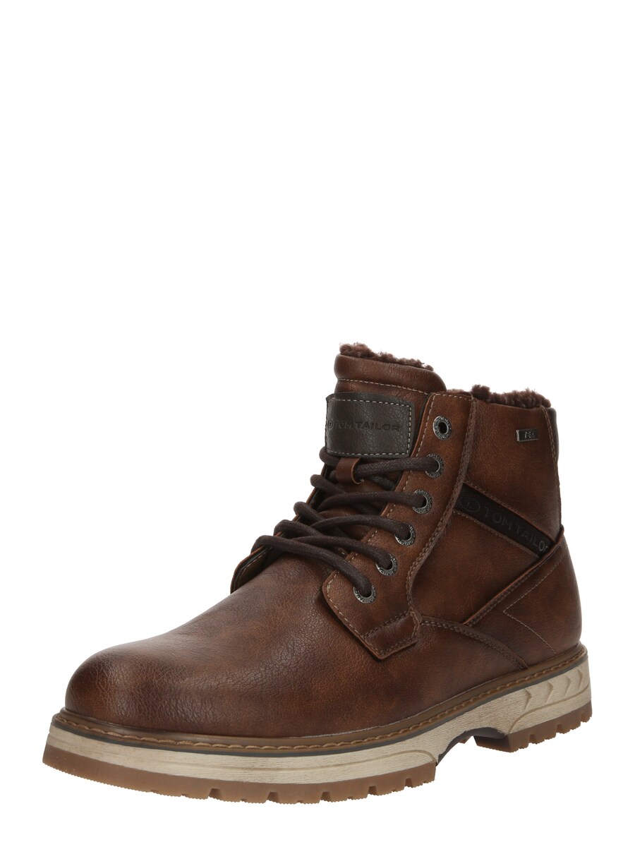 

Ботинки на шнуровке TOM TAILOR, цвет Brown/Dark brown