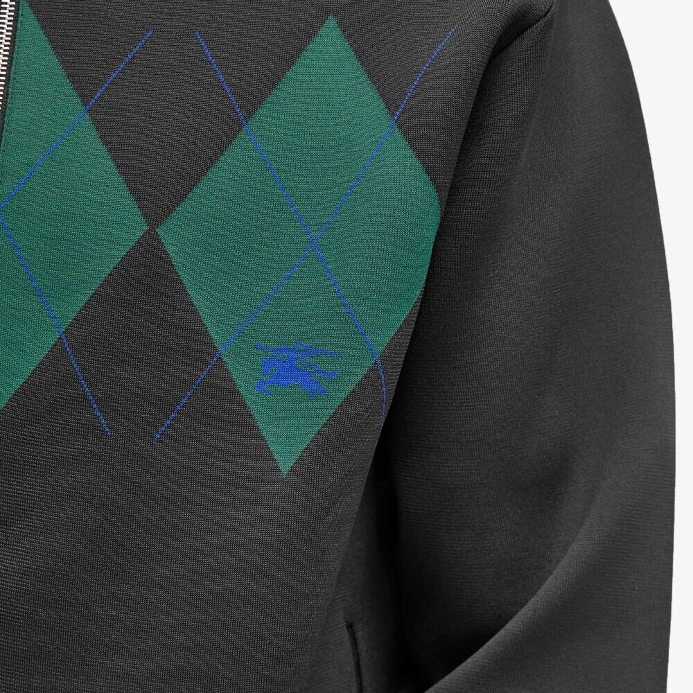 

Burberry Спортивная куртка из нейлона с узором Argyle, черный