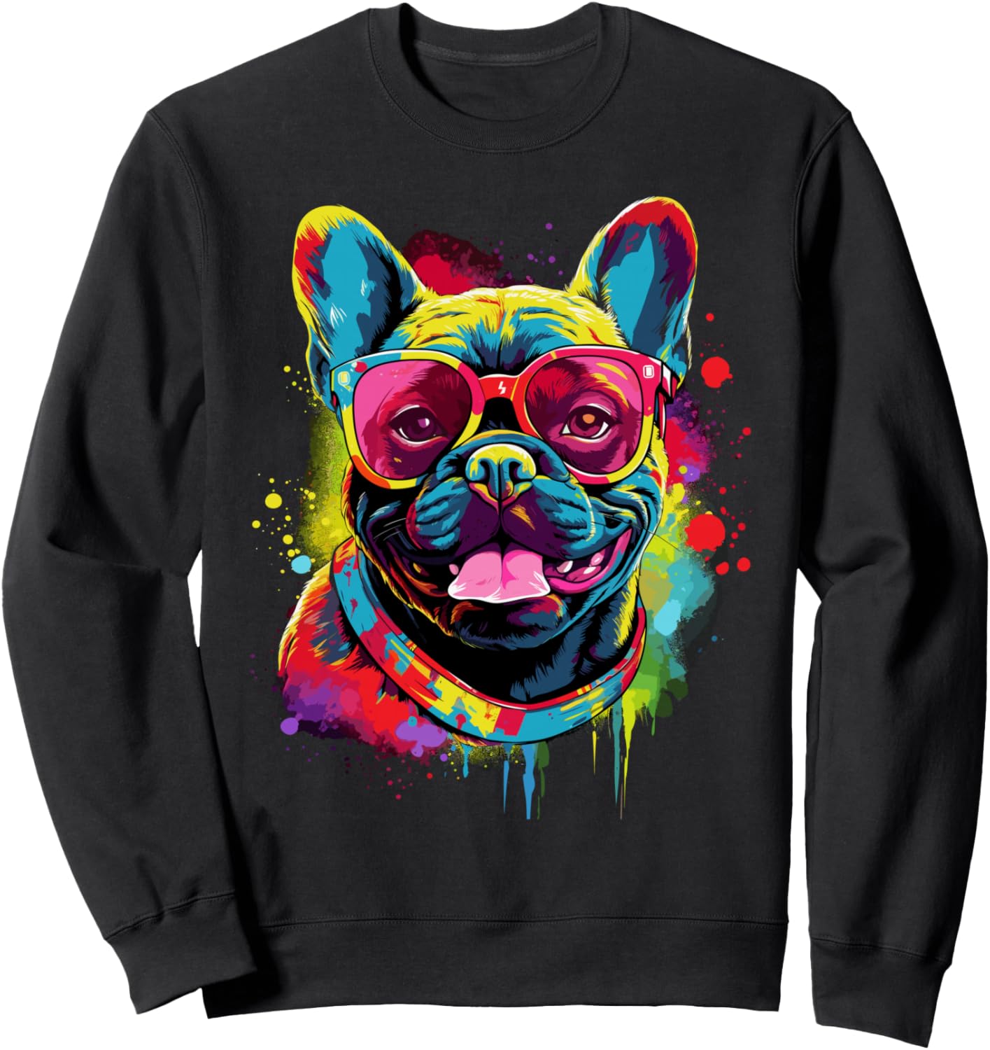 

Яркая толстовка с изображением французского бульдога French Bulldog Gifts For Frenchie Lovers And Owners, черный