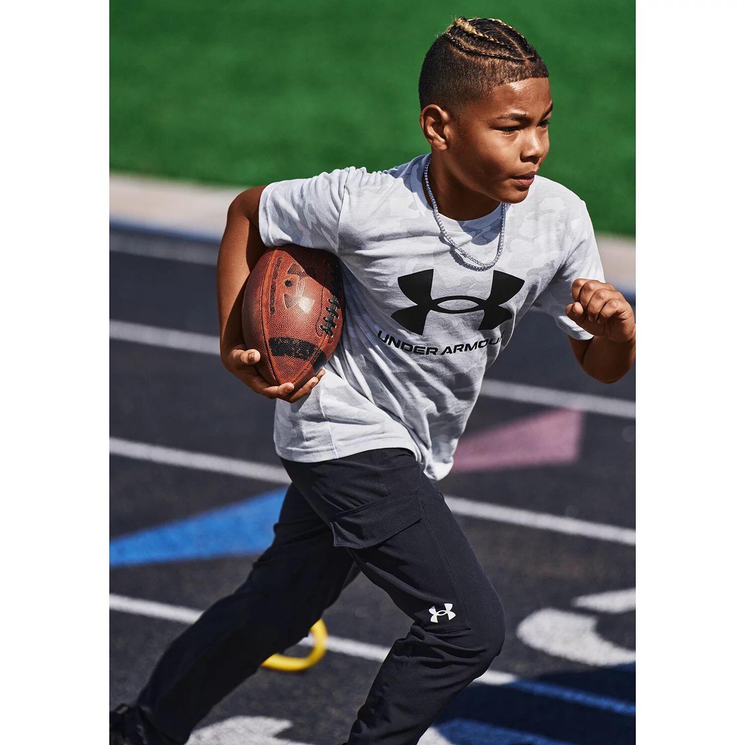 Футболка Under Armour с большим логотипом для мальчиков 8–20 лет Under Armour, красный — фото 4