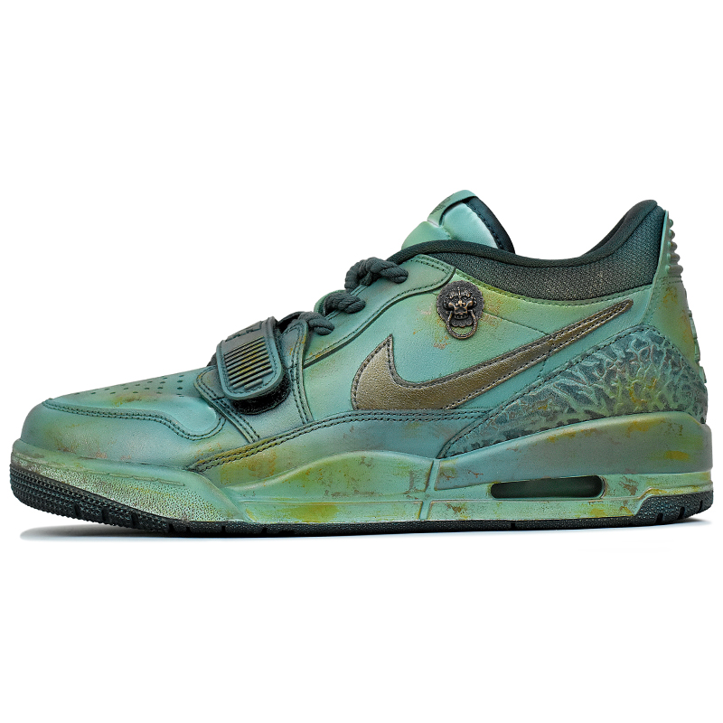 

Jordan Legacy 312 Abrasion Resistant Low top Vintage баскетбольные кроссовки мужские Turquoise
