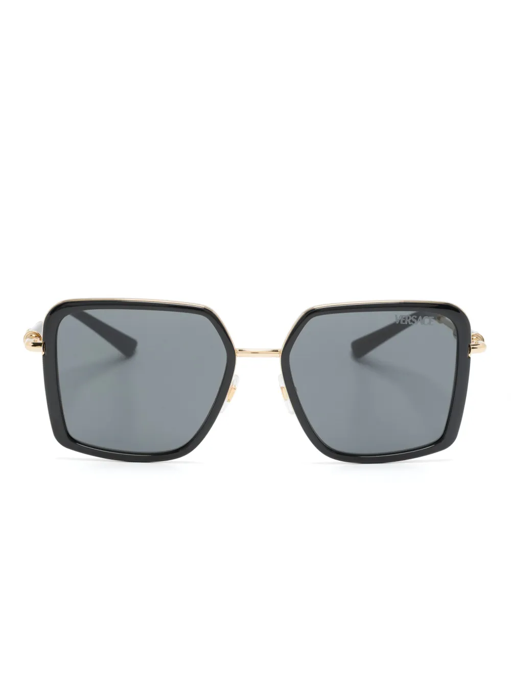 

Очки в квадратной оправе Versace Eyewear, черный