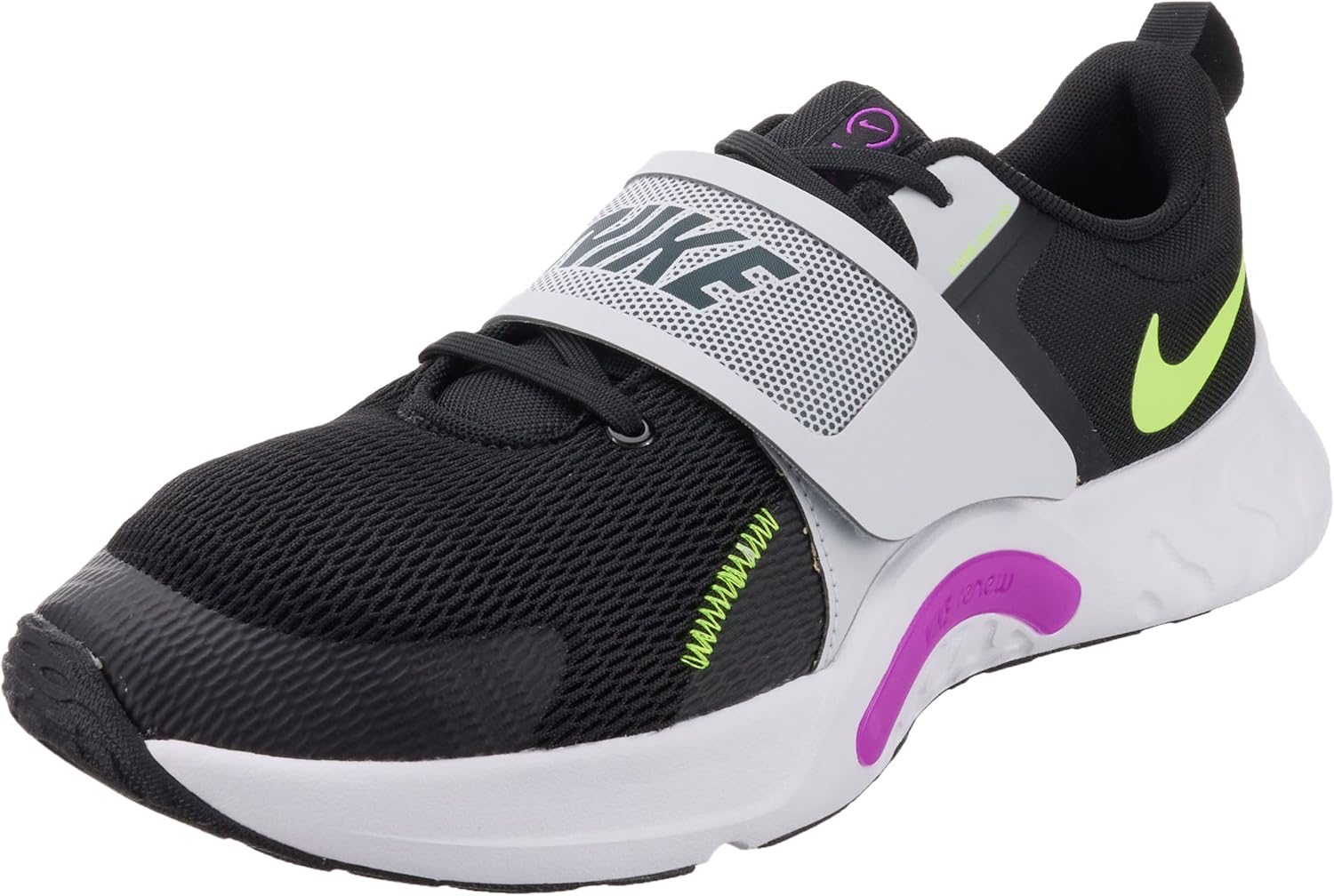 

Кроссовки Nike Renew Retaliation 4 для мужчин, Black Volt Pure Platinum Fuchsia Dream