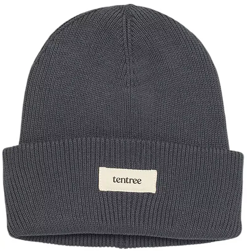 

Шапка-бини из хлопка с нашивками Tentree, цвет Forest River Green