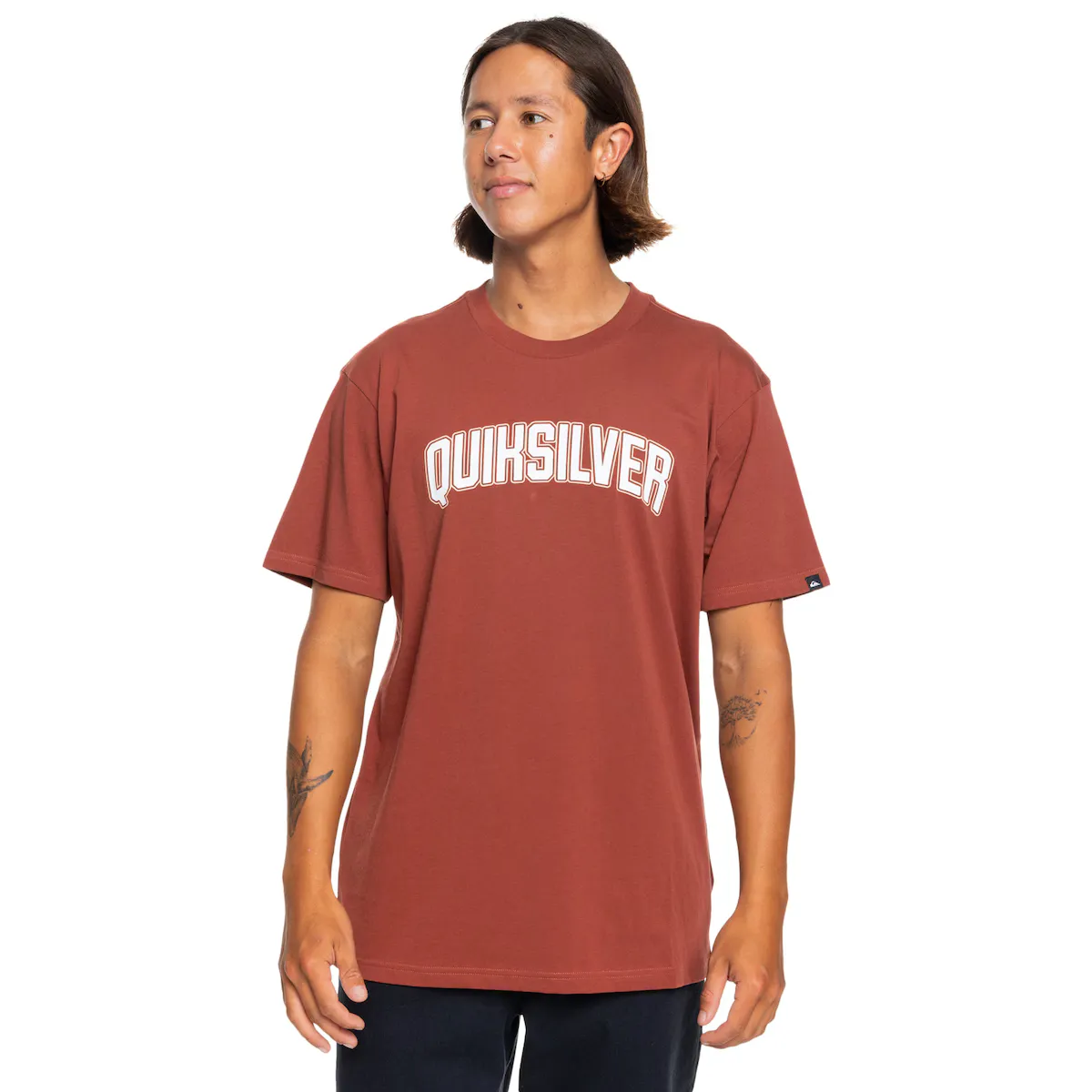 

Мужская футболка Quiksilver Scholarship, коричневый