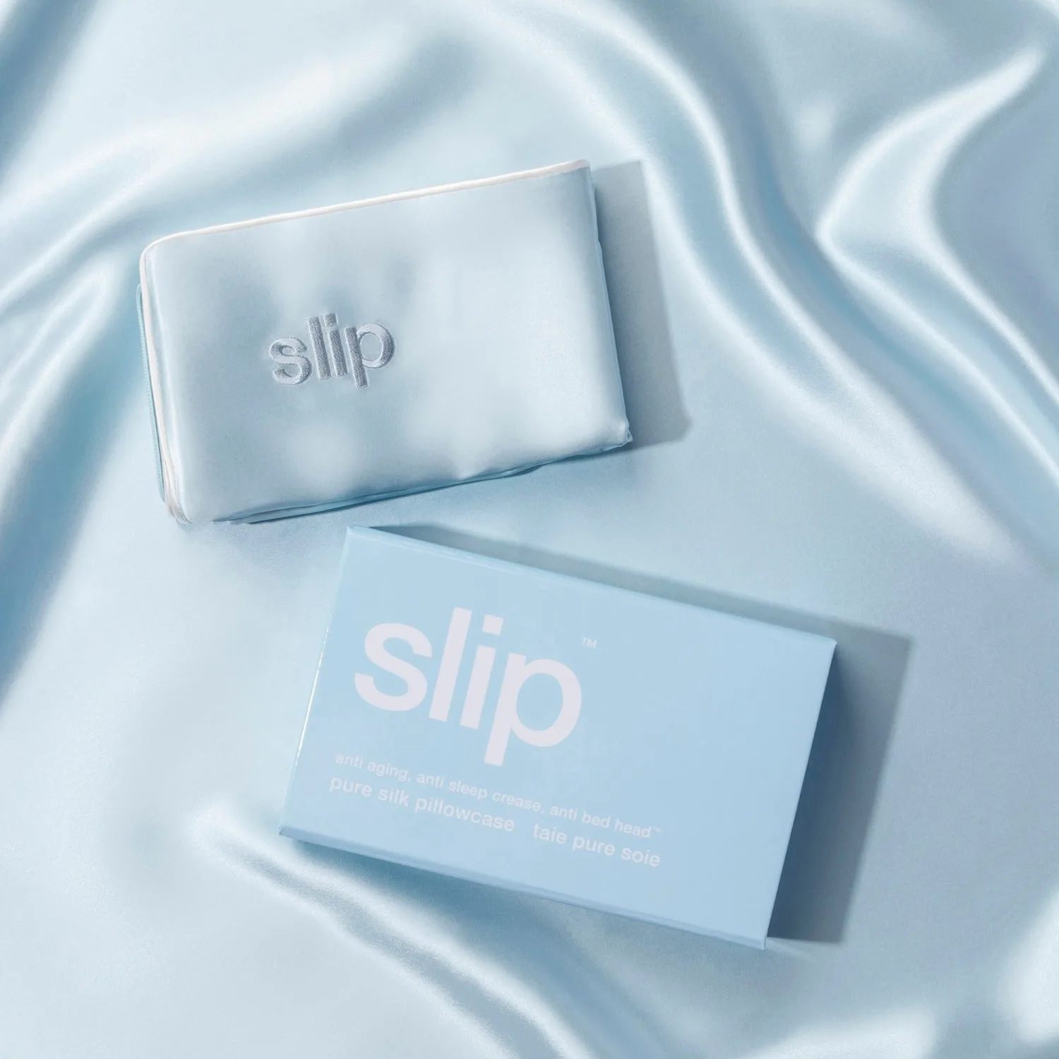 Крем для лица Slip — Наволочка из чистого шелка. , pure silk queen pillowcase - seabreeze — фото 4