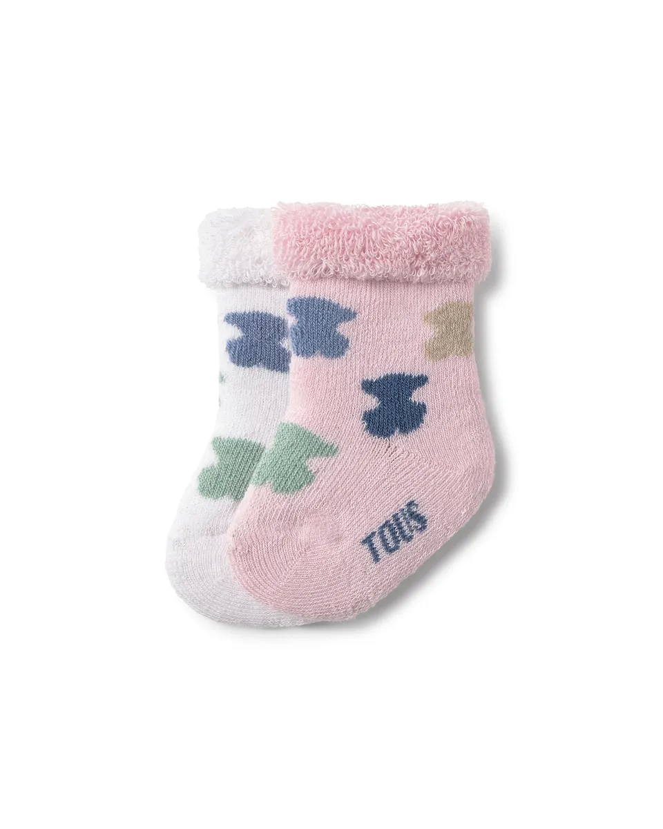 

Набор из 2 пар детских носков с медвежатами Tous, розовый