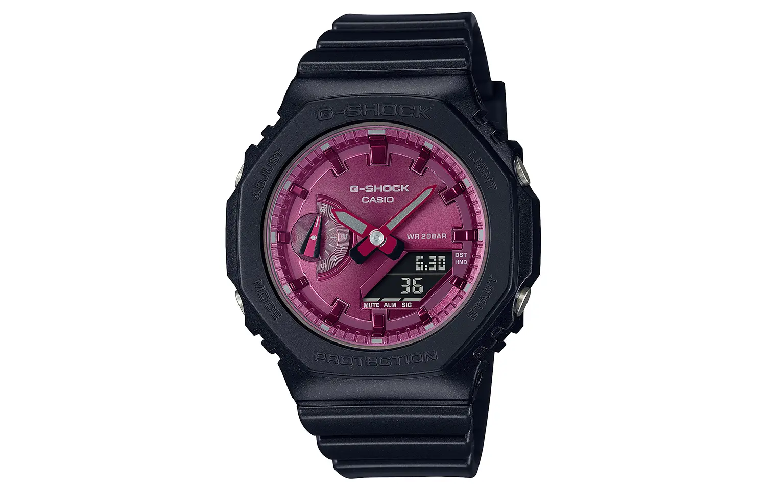 

CASIO Часы Women's Liquid Crystal/Analog Dual Display Series Red Watch, Red Watch Dial