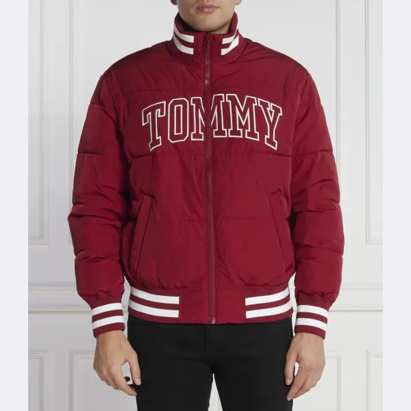 

Бомбер свободного кроя Tommy Hilfiger, бургунди