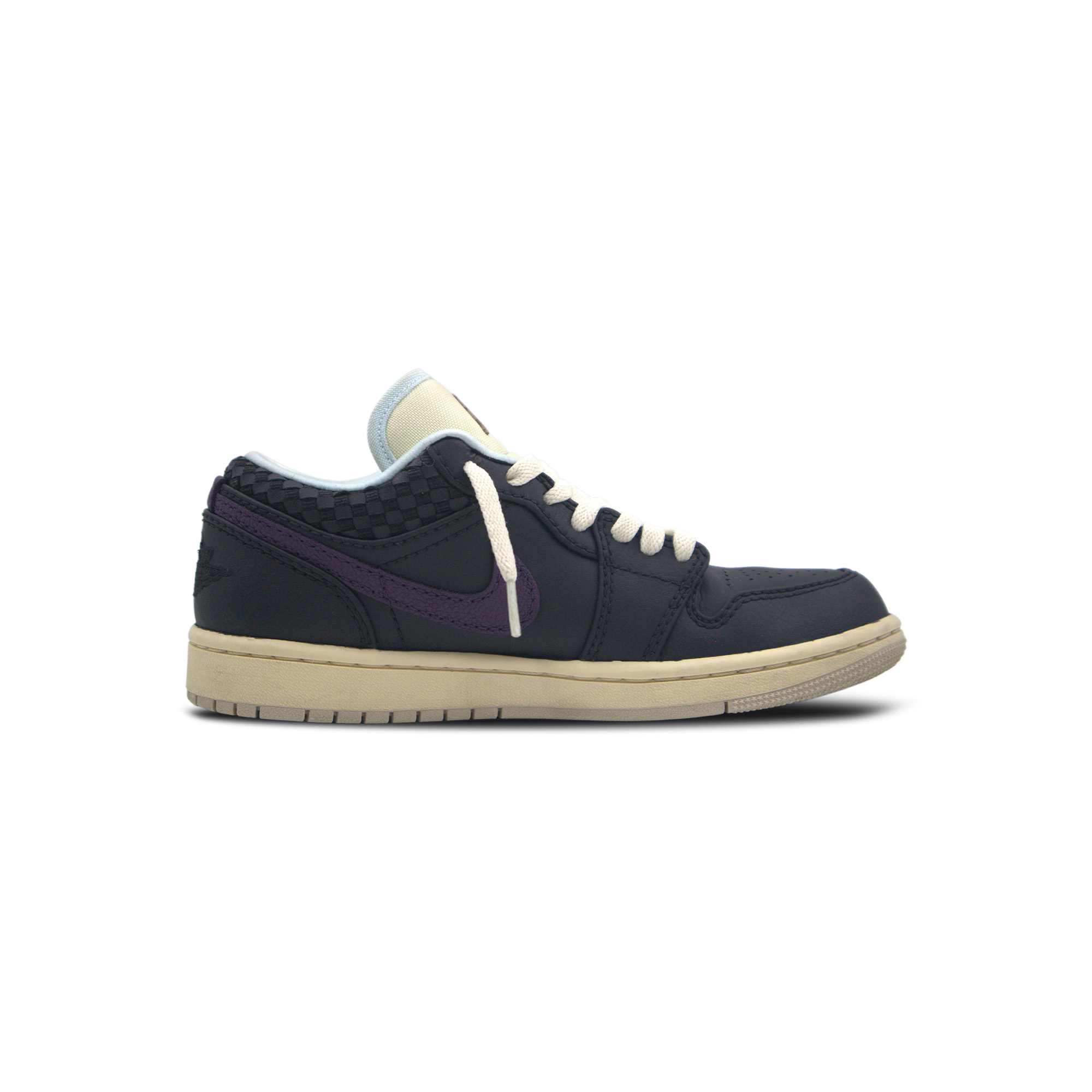 Jordan Кроссовки Air 1 Ink Purple Texture Abrasion Resistant Low top Vintage Basketball Unisex — фото 3