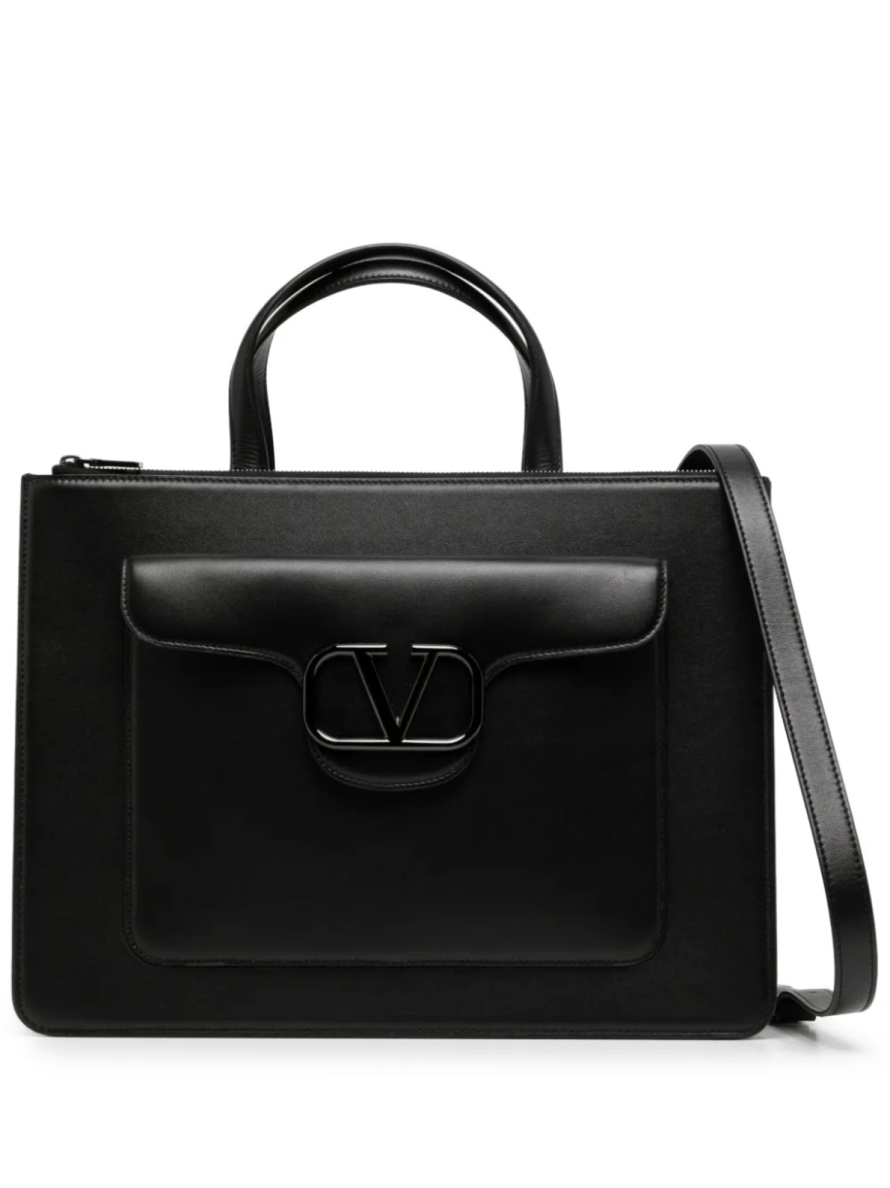 

Valentino Garavani портфель с логотипом VLogo Signature, черный