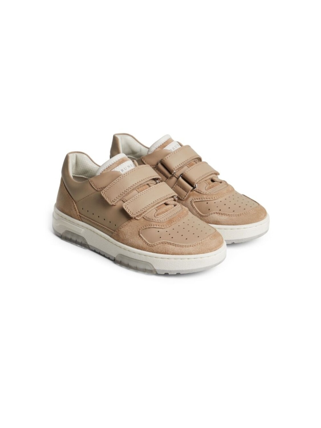 

Brunello Cucinelli Kids кроссовки на липучках, коричневый