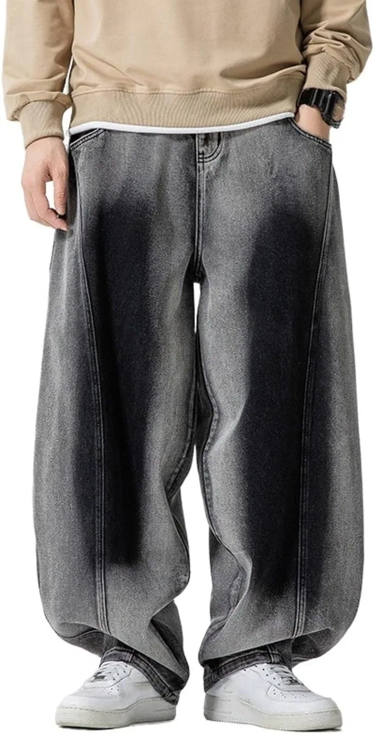 Джинсы свободные прямые Baggy Black