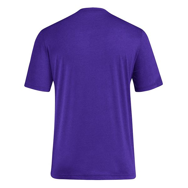 Мужская фиолетовая футболка washington huskies locker swish tri-blend Adidas — фото 4