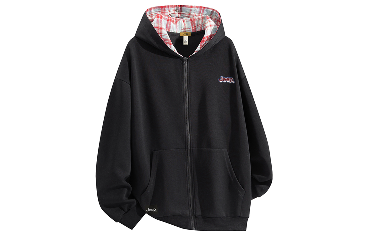 

Толстовка Unisex Hooded Moderate Regular Jeep, pure черный