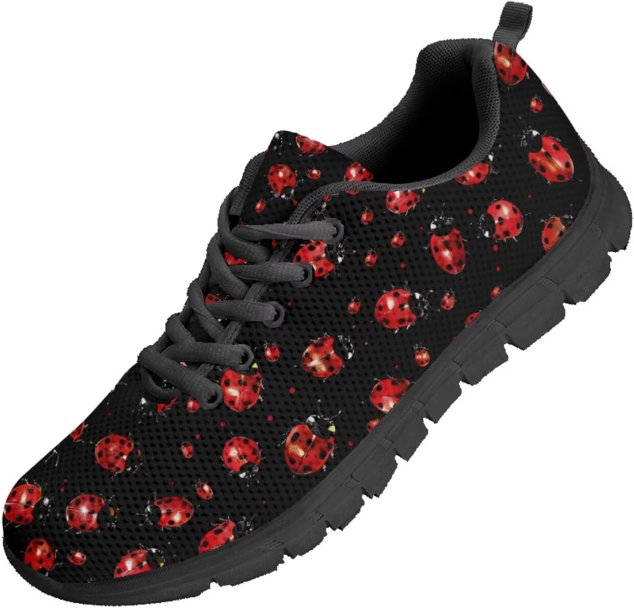 

Мужские теннисные кроссовки Funnydude Funny Print, повседневные комфортные легкие дышащие сетчатые кроссовки, Ladybug