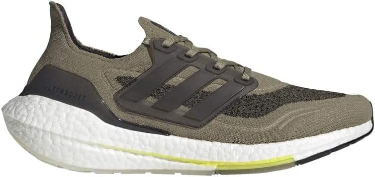 Мужские кроссовки Adidas Ultraboost 21, черный/зеленый/желтый — фото 2