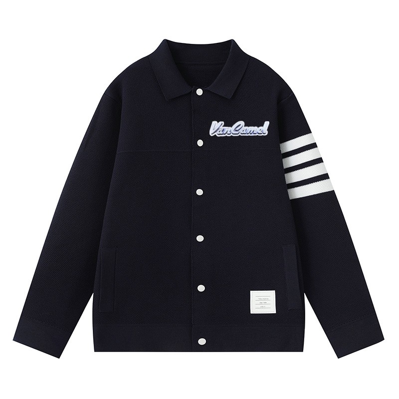 

Кардиган Unisex Lapel Moderate VanCamel, темно-синий