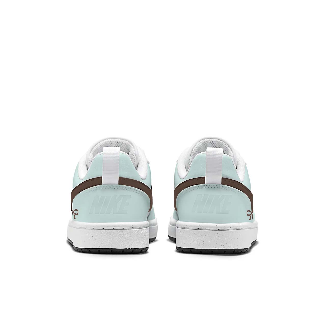 Nike Court Borough тонкие хрустящие лоу-топ детские скейтбординг кроссовки mint green unisex — фото 4